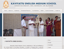 Tablet Screenshot of kaviyattucbseschool.com